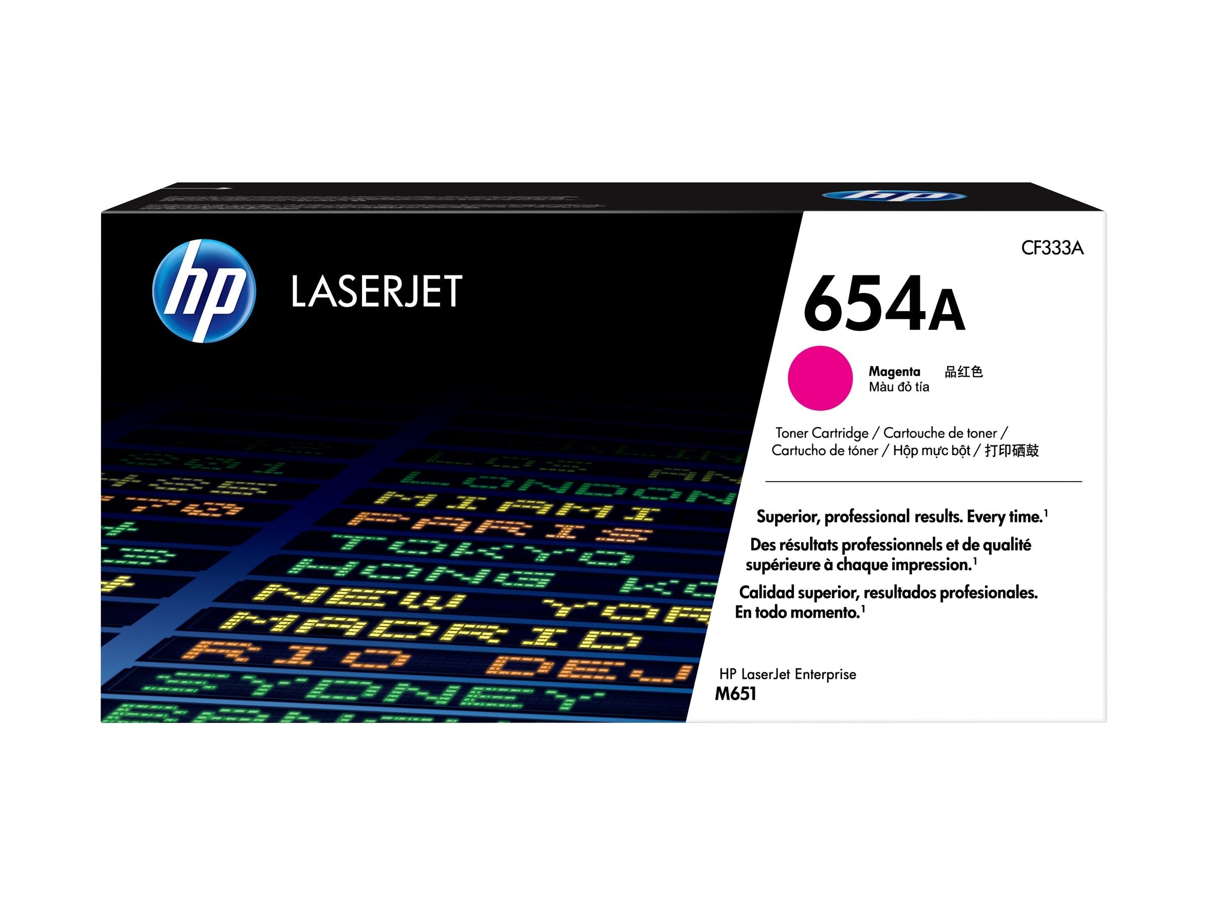 Mon expérience avec HP 654A original Toner cartridge CF333A magenta standard capacity 15.000 pages 1-pack