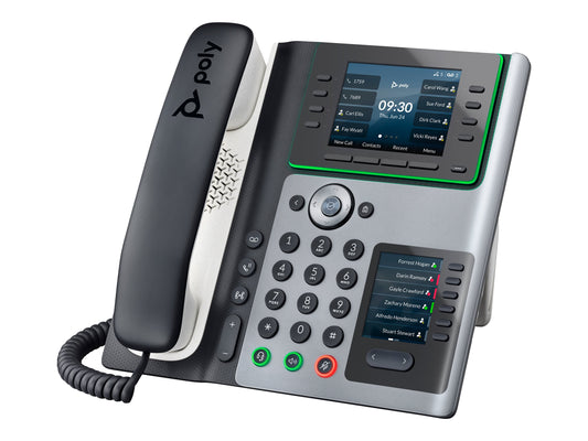 HP Poly Edge E400 IP Phone and PoE-enabled