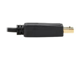 EATON TRIPPLITE USB-C to DisplayPort Bi-Directional Active Adapter Cable M/M 4K 60 HDR Locking DP Connector 6ft. 1.8m