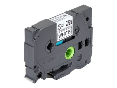 BROTHER P-TOUCH TZE-S231 noir sur blanc 12mm extra gluey