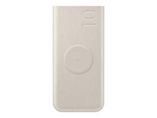 SAMSUNG Wireless External Battery 25W 10000mAh recycled materials Beige