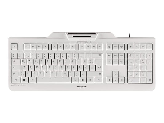 CHERRY Clavier (+cart puces) KC-1000 SC USB blanc (DE - QWER