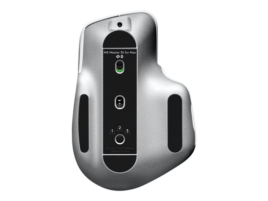 LOGITECH Master Series MX Master 3S for Mac Mouse ergonomic optical 7 buttons wireless Bluetooth 2.4 GHz pale grey for Apple MacBook