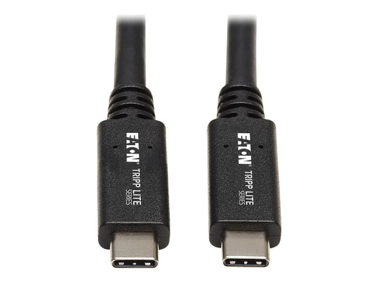 EATON TRIPPLITE USB-C Cable M/M - USB 3.1 Gen 2 10 Gbps 5A Rating Thunderbolt 3 Compatible 20-in. 50.8cm