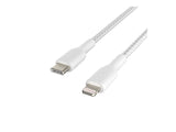 BELKIN BOOST CHARGE USB-C to Lightning Cable Braided 1M White