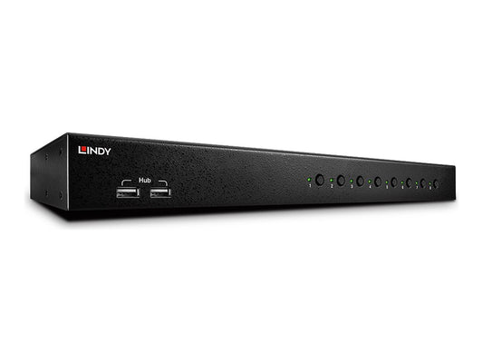 LINDY KVM Switch Pro USB 2.0 Audio DVI-I 8. 19p 8 Port USB 2.0 + DVI-I + Audio