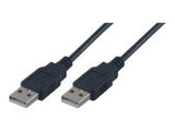 MCL Cable USB 2.0 type A / A male - 3m Noir