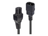 LINDY 2m IEC C14 to IEC C15 Extension Cable
