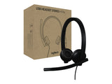 LOGITECH H570e Stereo Teams version Headset Black
