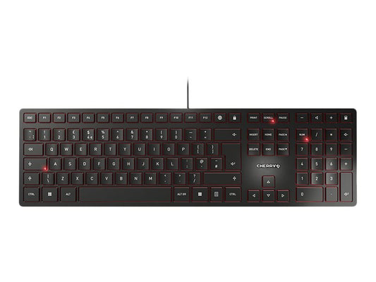 CHERRY KC 6000 SLIM 105+6 key USB black keyboard QWERTY (GB)
