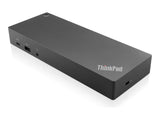 LENOVO ThinkPad Hybrid USB-C avec USB-A Dock - Station daccueil - USB-C - 2 x HDMI, 2 x DP - GigE - 135 Watt - ThinkRed