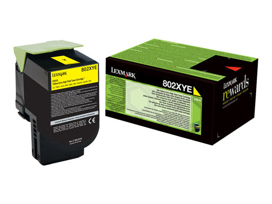 LEXMARK 802XYE cartouche de toner jaune capacité standard 4.000 pages pack de 1 corporate