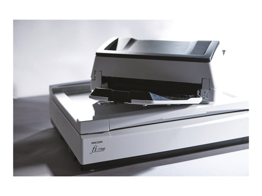 RICOH fi-7700 Scanner A3 100ppm 200ipm A3 ADF and Flatbed duplex document scanner. Incl PaperStream IP, PaperStream Capture