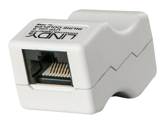 LINDY RJ45 UTP Line Coupler Cat.6 Plastic Case unshielded