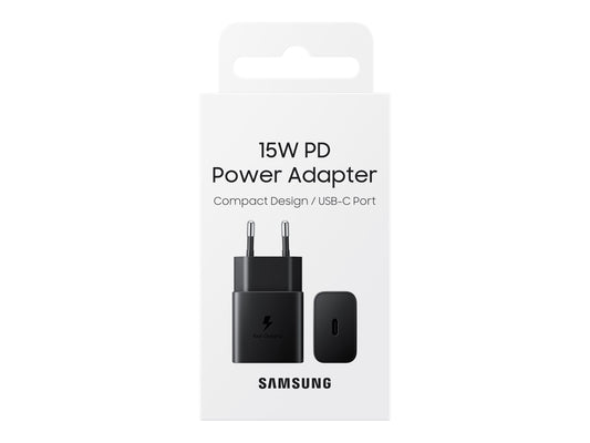 SAMSUNG 15W Adapter UCB-C port without cable Black