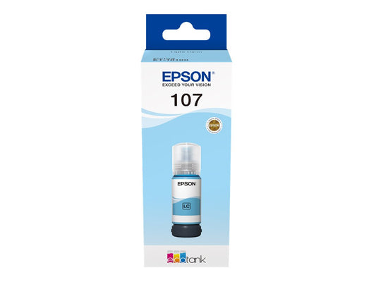 EPSON 1LB 107 EcoTank Light Cyan Ink Bottle