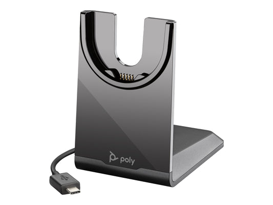 HP Poly Voyager Focus 2 USB-C-C Headset +USB-C/A Adapter +Charging Stand