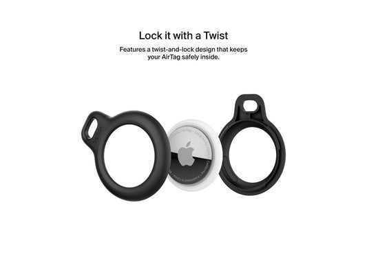 BELKIN Airtag Protection avec Cordon Noir