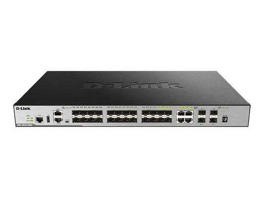 D-LINK DGS-3630-28SC/SI/E 28-Port Layer 3 Fiber Gigabit Stack Switch SI