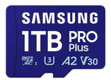 SAMSUNG PRO Plus microSDXC 1To +USB reader UHS-I U3 Full HD & 4K UHD up to 180Mo/s read up to 130Mo/s write memory card 2024