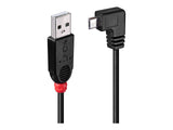 LINDY USB 2.0 Type A/Micro-B 90 2m Mini-B plug right angled