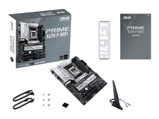 ASUS PRIME X670-P WIFI AM5 Socket 4DDR5 3xPCIe 4.0 x16 HDMI 2.1 DP 1.4 6xSATA 6Gb/s ATX