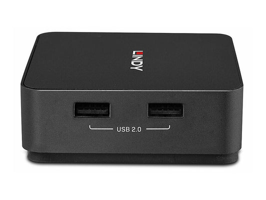 LINDY 2 Port Type C Dual HDMI 4K60 KVM Switch