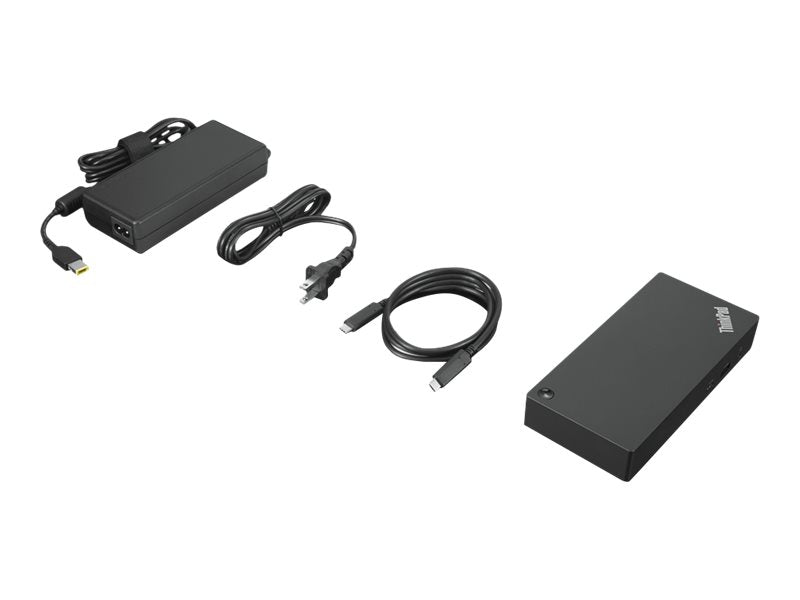 LENOVO ThinkPad Universal USB-C Dock - Station d accueil - USB-C - HDMI 2 x DP - GigE - 90 Watt - ThinkRed