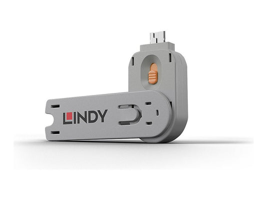 LINDY Clé pour bloqueur de port USB type A orange