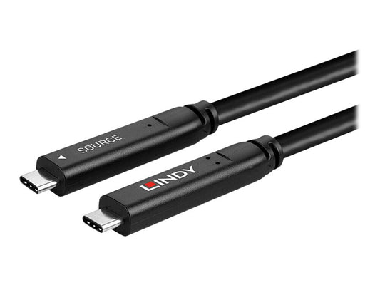 LINDY 10m USB 3.2 Gen 1 & DP 1.4 Type C Hybrid Cable