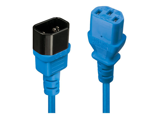 LINDY 1m IEC Extension Lead Blue