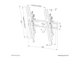 NEOMOUNTS WL35S-850BL14 Support pour écran mural 32-75p - inclinable - verrouillable - installation rapide