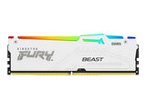 KINGSTON 16Go 6400MT/s DDR5 CL32 DIMM FURY Beast White RGB EXPO