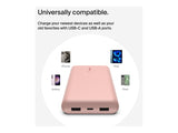 BELKIN Powerbank 20K 15W USB-C cable inclus + 2 USB-A Rose