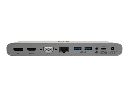 EATON TRIPPLITE USB-C Dock Triple Display - 4K HDMI/DisplayPort VGA USB 3.2 Gen 1 USB-A/USB-C Hub GbE 100W PD Charging International
