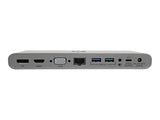 EATON TRIPPLITE USB-C Dock Triple Display - 4K HDMI/DisplayPort VGA USB 3.2 Gen 1 USB-A/USB-C Hub GbE 100W PD Charging International