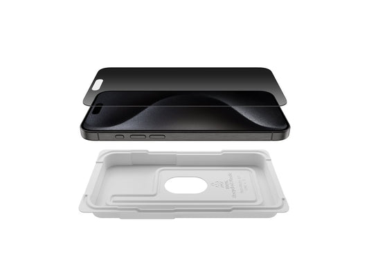 BELKIN ScreenForce Pro TemperedGlass Privacy AM Screen Protection for iPhone 15 Pro Max