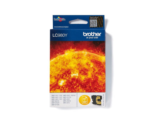 BROTHER CARTOUCHE ENCRE JAUNE (300 PAGES) POUR DCP145C-165C, MFC250C-290C