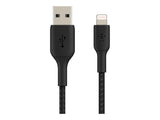 BELKIN BOOST CHARGE USB-A to Lightning Cable Braided 0.15M Black