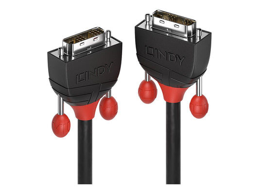 LINDY 1m DVI-D Single Link Cable Black Line
