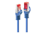 LINDY Basic Cat.6 S/FTP Cable Blue 0.3m Patch Cable