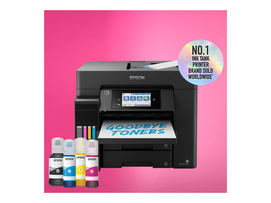EPSON EcoTank ET-5855 MFP colour inkjet ITS A4 25ppm Print 550sheets USB LAN Wi-Fi Black