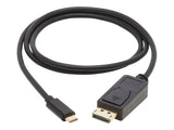 EATON TRIPPLITE USB-C to DisplayPort Bi-Directional Active Adapter Cable M/M 4K 60 Hz HDR Locking DP Connector 3 ft. 0.9m