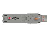 LINDY Clé pour bloqueur de port USB type A orange