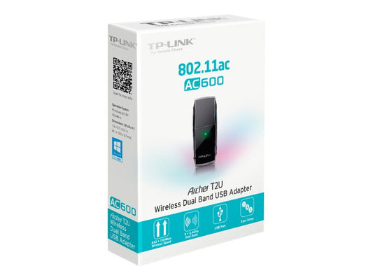 TP-LINK AC600 Dual Band Wireless USB Adapter MTK 1T1R 433Mbps at 5Ghz + 150Mbps at 2.4Ghz 802.11ac/a/b/g/n USB 2.0