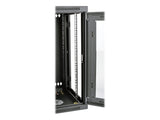 EATON TRIPPLITE SmartRack 15U Low-Profile Switch-Depth Wall-Mount Half-Height Rack Enclosure Clear Acrylic Window