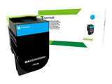 LEXMARK 802SCE cartouche de toner cyan capacité standard 2.000 pages pack de 1 corporate