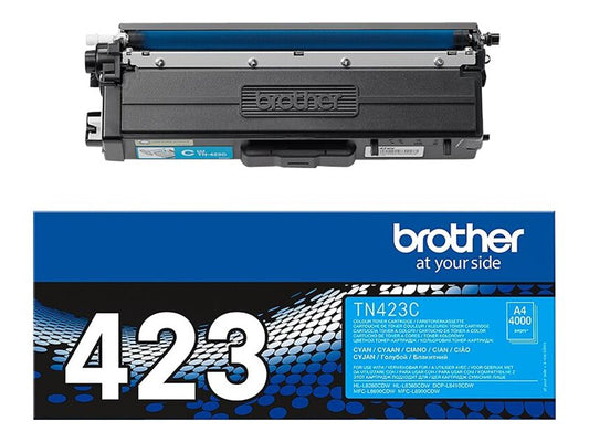 BROTHER TN423C Toner Cartouche Cyan Grande Capacité 4.000 pages pour Brother HL-L8260CDW, L8360CDW