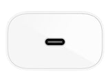 BELKIN BOOST CHARGE 25w USB-C PD PPS Single Wall Charger w/ 1m C- C Cable White