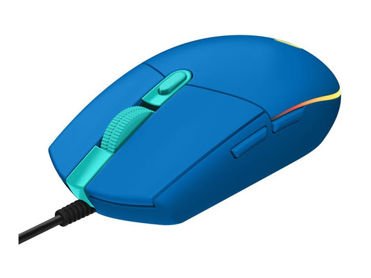 LOGITECH Gaming Mouse G203 LIGHTSYNC Mouse optical 6 buttons wired USB blue